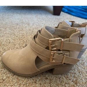 Toddler girls heel wedge boot